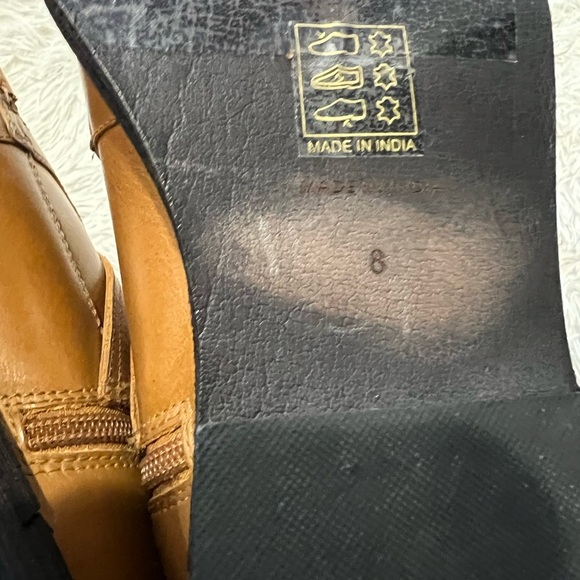 Free People Isla Moto Boots - Size 8 - tan color - Picture 9 of 11